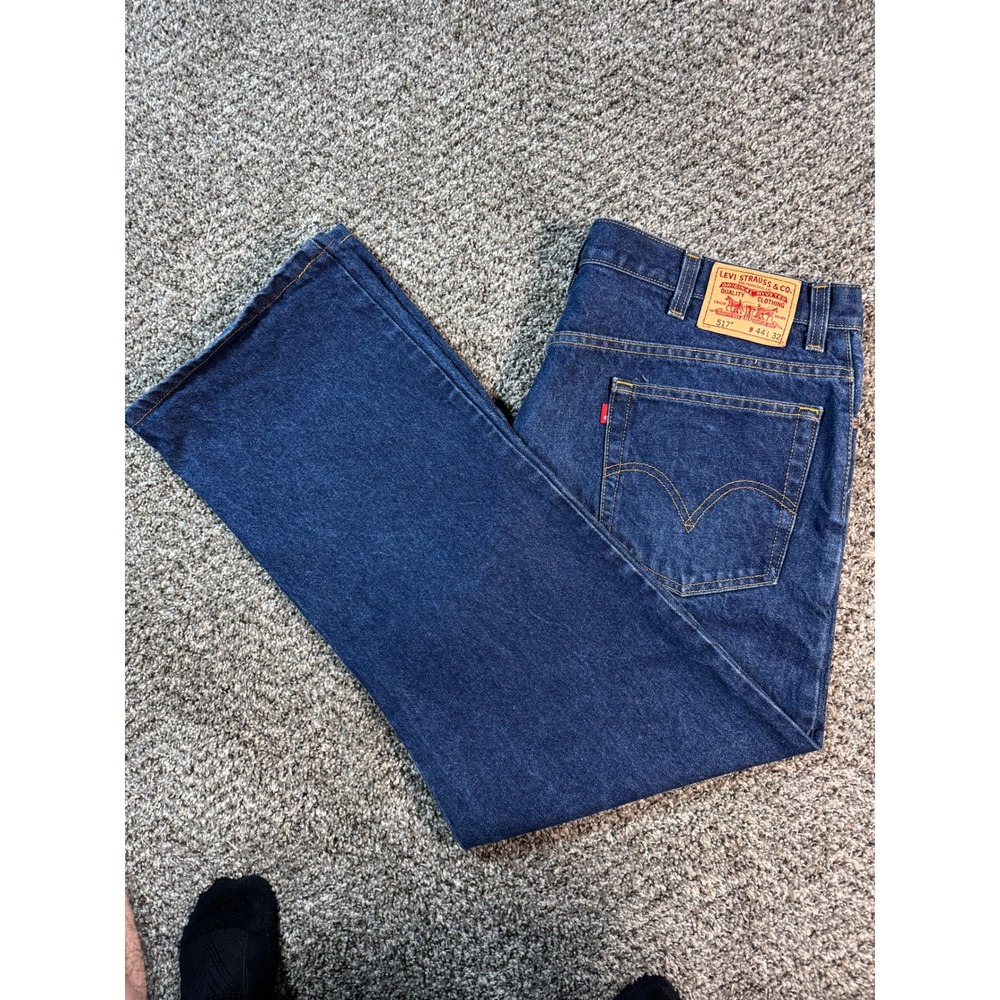 Levi's 517 Mens Bootcut Size 44x32 Jeans Dark Wash Denim Pants